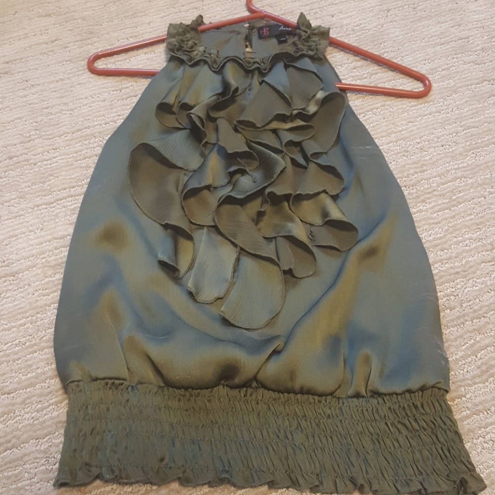 Olive green blouse